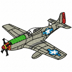 Airplanes Embroidery Design 2